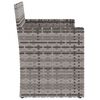 vidaXL Banc de jardin avec coussins Gris 105 cm Résine tressée