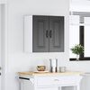 vidaXL Armoire murale de cuisine Kalmar noir bois d'ingénierie