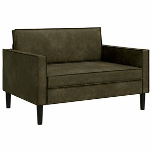 vidaXL Fauteuil XXL Vert arm&eacute;e Simili daim