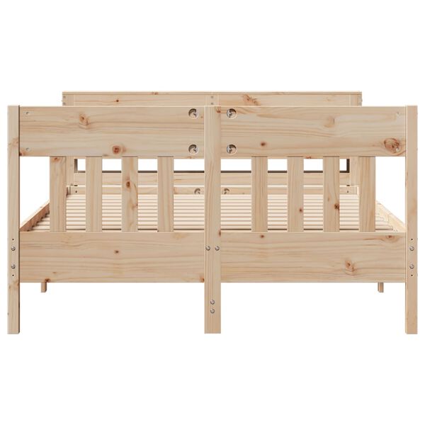 vidaXL Cadre de lit sans matelas 120x190 cm bois de pin massif