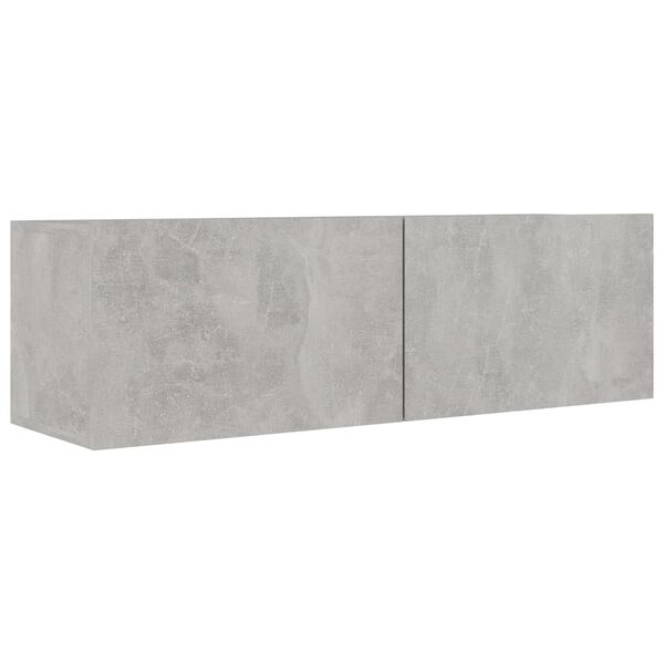 vidaXL Ensemble de meubles TV 6 pcs Gris béton Bois d'ingénierie