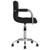 vidaXL Chaise pivotante de bureau Noir Tissu