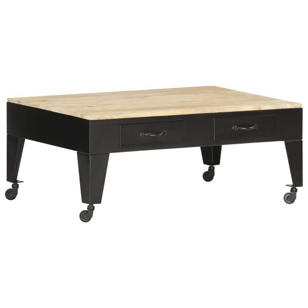 vidaXL Table basse 100x60x40 cm Bois de manguier massif
