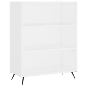 vidaXL Biblioth&egrave;que blanc 69,5x32,5x90 cm bois d'ing&eacute;nierie