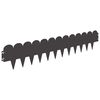 vidaXL Bordure de Pelouse 10 pc 103 x 20 cm Acier Noir