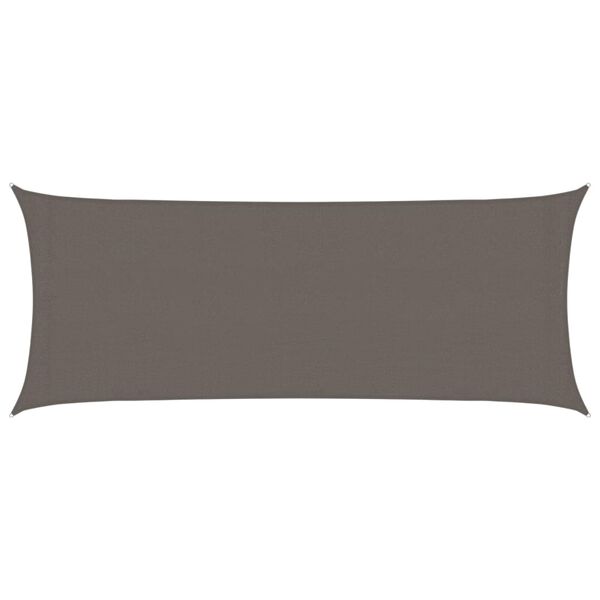 vidaXL Voile d'ombrage 160 g/m² Anthracite 2x5 m PEHD