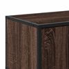 vidaXL Meuble TV chêne marron 120x35x41 cm bois d'ingénierie et métal