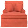 vidaXL Chaise lounge avec jupe Rouge orange 91 x 157 x 91 cm