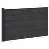 vidaXL Ensemble de Cl&ocirc;ture 175 x 105 cm WPC et Aluminium Noir
