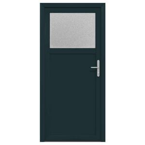vidaXL Porte d'entr&eacute;e lat&eacute;rale Anthracite 98 x 198 cm PVC