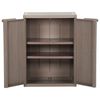 vidaXL Armoire de rangement jardin Marron 65x45x88cm PP Aspect de bois