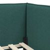 vidaXL Cadre de lit d'angle Vert fonc&eacute; 90 x 200 cm Velours
