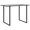 vidaXL Table de Jardin Gris 100 x 55 x 70 cm Acier et DPC