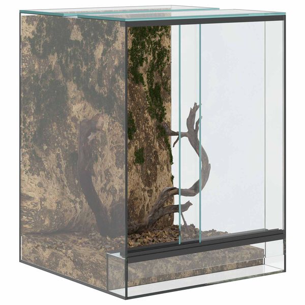 vidaXL Terrarium avec stockage Transparent 30 x 30 x 40 cm Verre