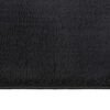 vidaXL Tapis lavable à poils courts doux et moelleux antidérapant noir