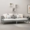 vidaXL Lit de jour sans matelas gris bois de pin massif 90x200 cm