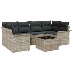 vidaXL Ensemble de canap&eacute; de jardin 7 pcs 6-Seater