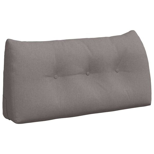 vidaXL Coussin de Dos Taupe 100 x 24 x 50 cm tissu