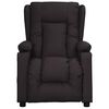 vidaXL Fauteuil de massage Noir Similicuir