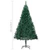 vidaXL Arbre de No&euml;l artificiel pr&eacute;-&eacute;clair&eacute; et boules vert 180 cm PVC