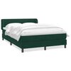 vidaXL Sommier &agrave; lattes de lit et matelas vert fonc&eacute; 160x220cm velours