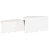 vidaXL Table basse 2 pcs Blanc Bois massif en pin