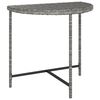 vidaXL Table de jardin Gris 80x50x75 cm R&eacute;sine tress&eacute;e