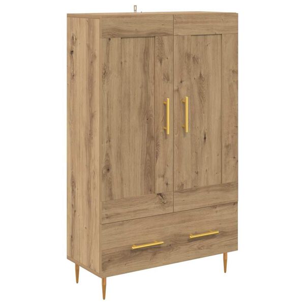 vidaXL Haut Armoire avec tiroir Ch&ecirc;ne artisanal 69,5 x 31 x 115 cm