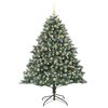 vidaXL Sapin de No&euml;l artificiel Vert 180 cm PVC, plastique et acier