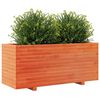 vidaXL Jardinière cire marron 110x40x49,5 cm bois de pin massif