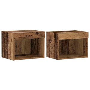 vidaXL Ensemble meuble TV 2 pcs Bois Ancien 40 x 30 x 30 cm