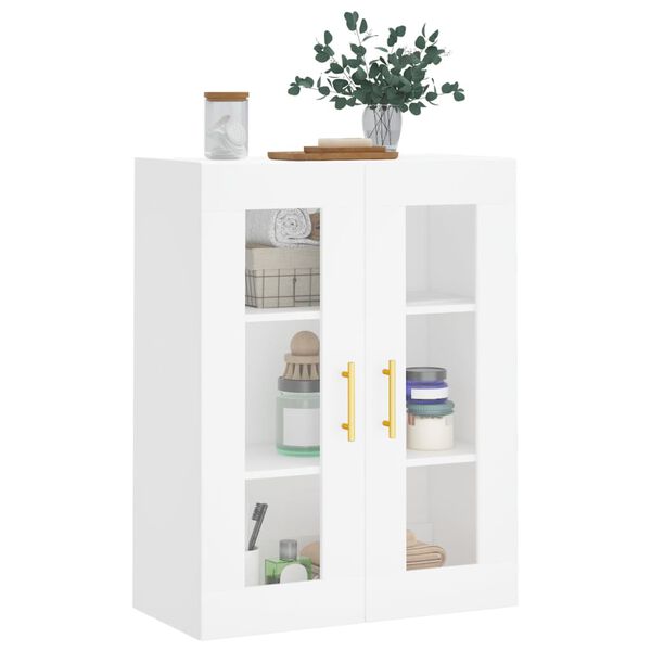 vidaXL Armoire murale blanc 69,5x34x90 cm