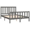 vidaXL Cadre de lit sans matelas gris 120x200 cm bois de pin massif
