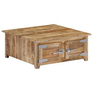 vidaXL Table basse 70x70x30 cm Bois de manguier solide