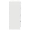 vidaXL Buffet avec tiroirs blanc 71x35x84 cm bois d'ing&eacute;nierie