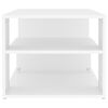vidaXL Table basse blanc 100x50x40 cm bois d'ingénierie