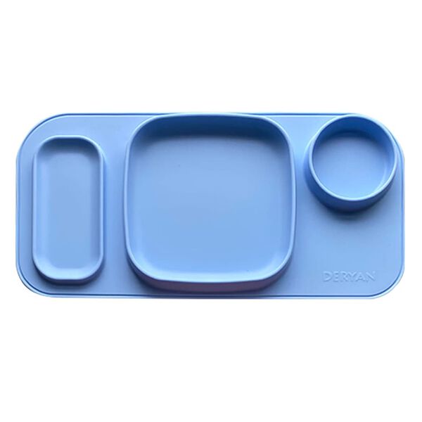 DERYAN Napperons enfant Quuby Silicone Bleu ciel