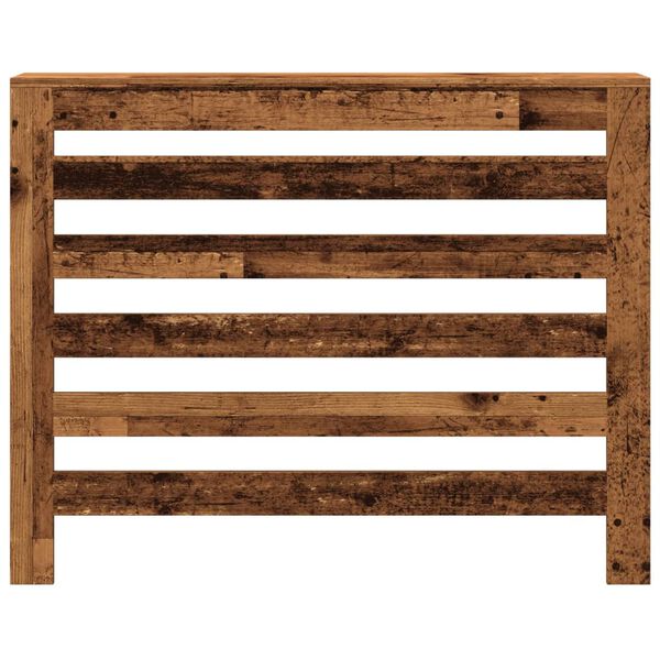 vidaXL Cache-radiateur vieux bois 104x20x82 cm bois d'ing&eacute;nierie