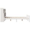 vidaXL Lit bibliothèque sans matelas blanc 135x190 cm bois pin massif
