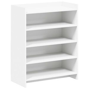 vidaXL Cabinet &agrave; chaussures Blanc 73,5 x 36 x 92 cm Bois d'ing&eacute;nierie