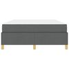 vidaXL Cadre de lit avec matelas Gris fonc&eacute; 140 x 200 cm tissu
