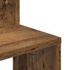 vidaXL &Eacute;tag&egrave;re d'angle murale vieux bois 32x32x127,5cm bois ing&eacute;nierie