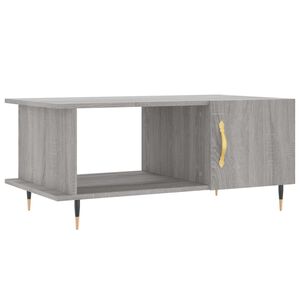 vidaXL Table basse sonoma gris 90x50x40 cm bois d'ing&eacute;nierie