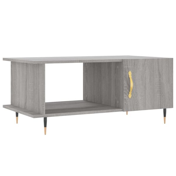 vidaXL Table basse sonoma gris 90x50x40 cm bois d'ing&eacute;nierie