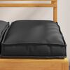 vidaXL Coussin 4 pcs Noir 40 x 40 x 8 cm Tissu Oxford
