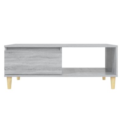 vidaXL Table basse sonoma gris 90x60x35 cm bois d'ingénierie