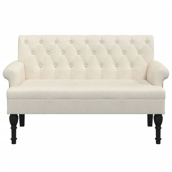 vidaXL Banc avec dossier 120x62x75,5 cm lin