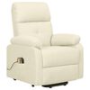 vidaXL Fauteuil de massage Cr&egrave;me Tissu