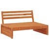 vidaXL Sofa de jardin milieu Bois de Pin Massif Brun Cir&eacute;
