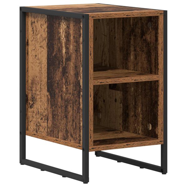 vidaXL Table de chevet Bois Ancien 39.5 x 30 x 50 cm Bois d'ing&eacute;nierie